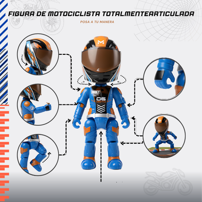 MotoMorph™ Motorcycle Helmet that Transforms into a Figure